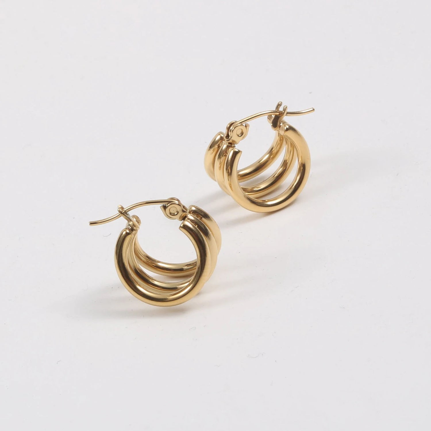 Three Layers Hoop Earrings