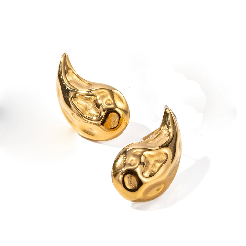 Water Drop Shaped Stud Earrings